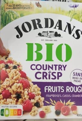 Country crisp framboises, cassis, cramberries