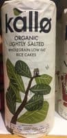 Organic Lightly Salted Wholegrain Low Fat Rice Cakes