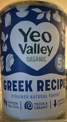 Oganic Greek Recipe Strained Natural Yoghurt