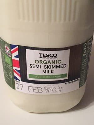 Organic Semi Skimmed Free Range Milk