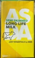 Semi skimmed long life milk