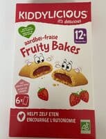 KIDDYLICIOUS Fruity Bakes - Fraise - 132g (6x1p)
