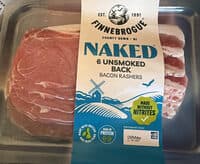 unsmoked back bacon rashers