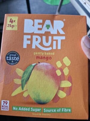 Gently baked mango