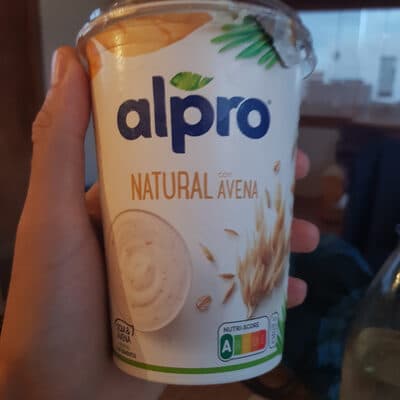 Alpro Joghurtalternative auf Sojabasis, Natur mit Hafer, 500 g