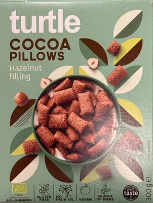 turtle cocoa pillows Hazelnut filling