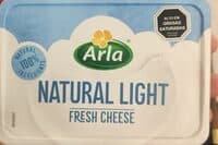Natural light fresh cheese