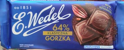 Czekolada klasyczna gorzka 64%