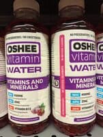 Vitamin Water Vitamins and Minerals