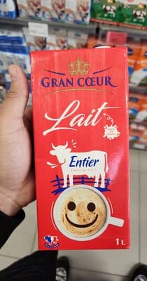 Lait entier grand coeur
