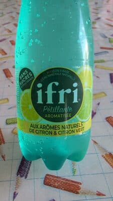 Ifri pétillante aromatisée aux arômes naturels de citron & citron vert