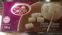 Sucre blanc en morceaux