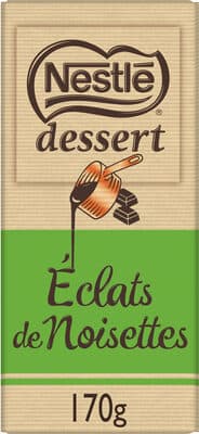 NESTLÉ DESSERT Chocolat Noir Éclats de Noisettes 170g