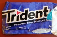 Trident peppermint flavor