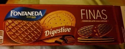 Digestive finas de chocolate con leche