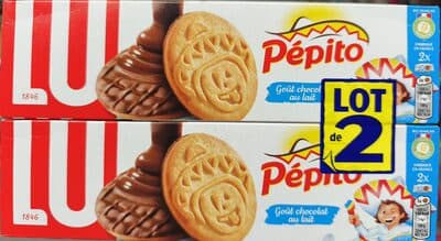 Pépito Biscuits aux chocolat au lait