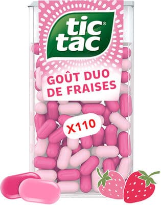Bonbons Tic Tac x110 pastilles DUO DE FRAISES - 54g