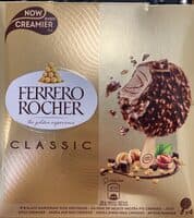 Glace bâtonnet FERRERO ROCHER Lait noisettes x4 - 200g