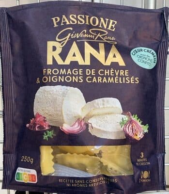Ravioli Fromage de chèvre et oignons caramélisés
