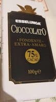 Cioccolato fondente extra- amaro 75%