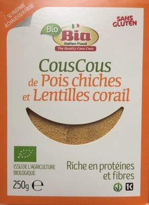Couscous de Pois Chiches et Lentilles Corail