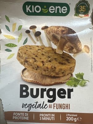 Burger vegetale ai funghi