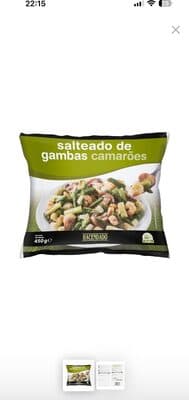 Salteado de gambas
