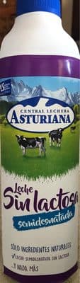 Leche Sin Lactosa semi Asturiana