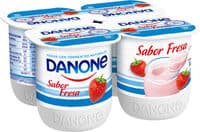 yogur fresa Danone por cuatro