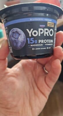 YoPro Blueberry yogurt