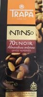 Chocolate negro 70% almendras enteras