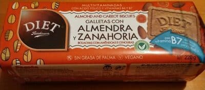 Galletas con almendra y zanahoria