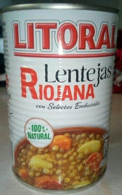 Lentejas Riojana Plato Cocinado