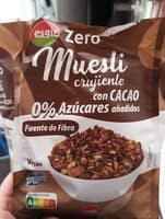 Muesli crujiente con cacao