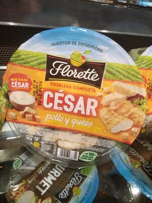 Ensalada completa césar pollo y queso