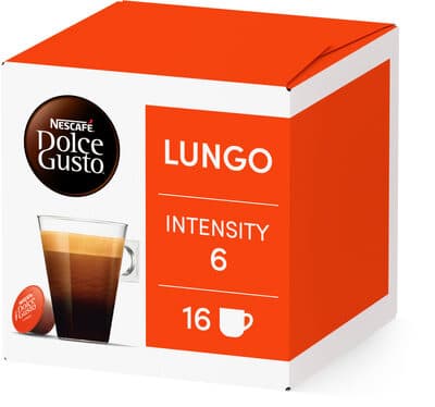 Capsules NESCAFE DOLCE GUSTO Lungo 16 Capsules 89.6g