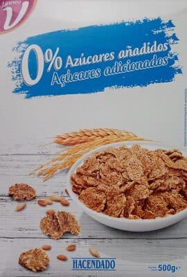 Copos de trigo integral y arroz 0% azúcares añadidos