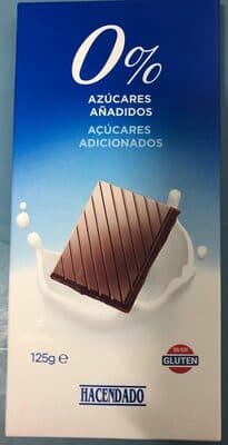 Chocolate 0% azúcares añadidos