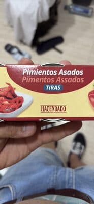 Pimientos rojos asados en tiras