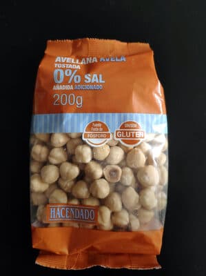 Avellana tostada 0% sal añadida