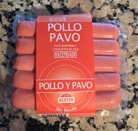 Salchichas de pollo y pavo