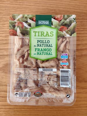 tiras pollo