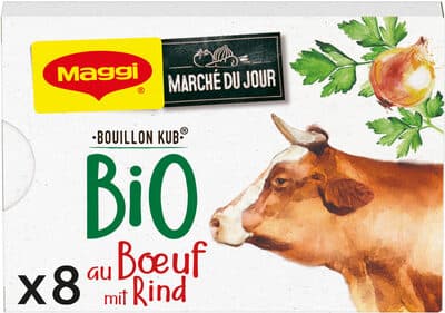 NESTLE MAGGI KUB Bouillon Bio Bœuf 80g - 8 tablettes