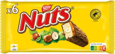 NUTS Barres chocolatées - 6x42g