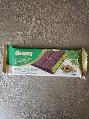 ULKER DUBAI CHOCOLATE WITH KADAYIF KUNAFA PISTACHIO 93G