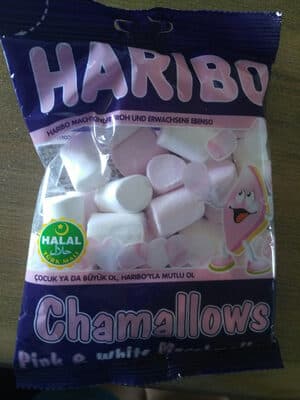 Chamallows Pink White Marshmallows Bag