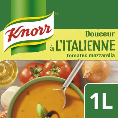 Knorr Soupe Liquide Douceur à l'Italienne Tomates Mozzarella 1L