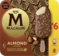 Magnum Glace Bâtonnet Amande 6x100ml