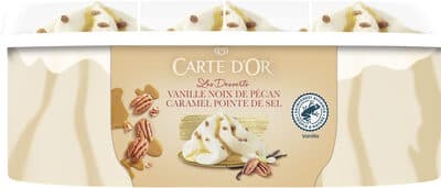 Carte D'Or Glace Vanille Noix de Pécan Caramel Pointe de Sel 825ml