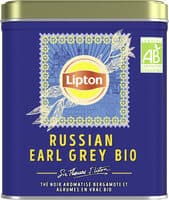 Lipton Thé Noir Bio Russian Earl Grey 150g
